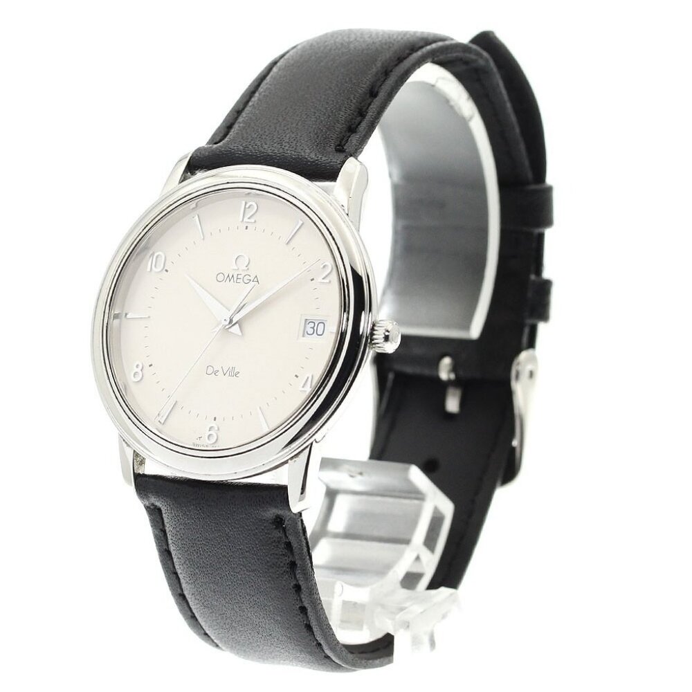 OMEGA De Ville Prestige Date Silver Dial Quartz Men's Watch